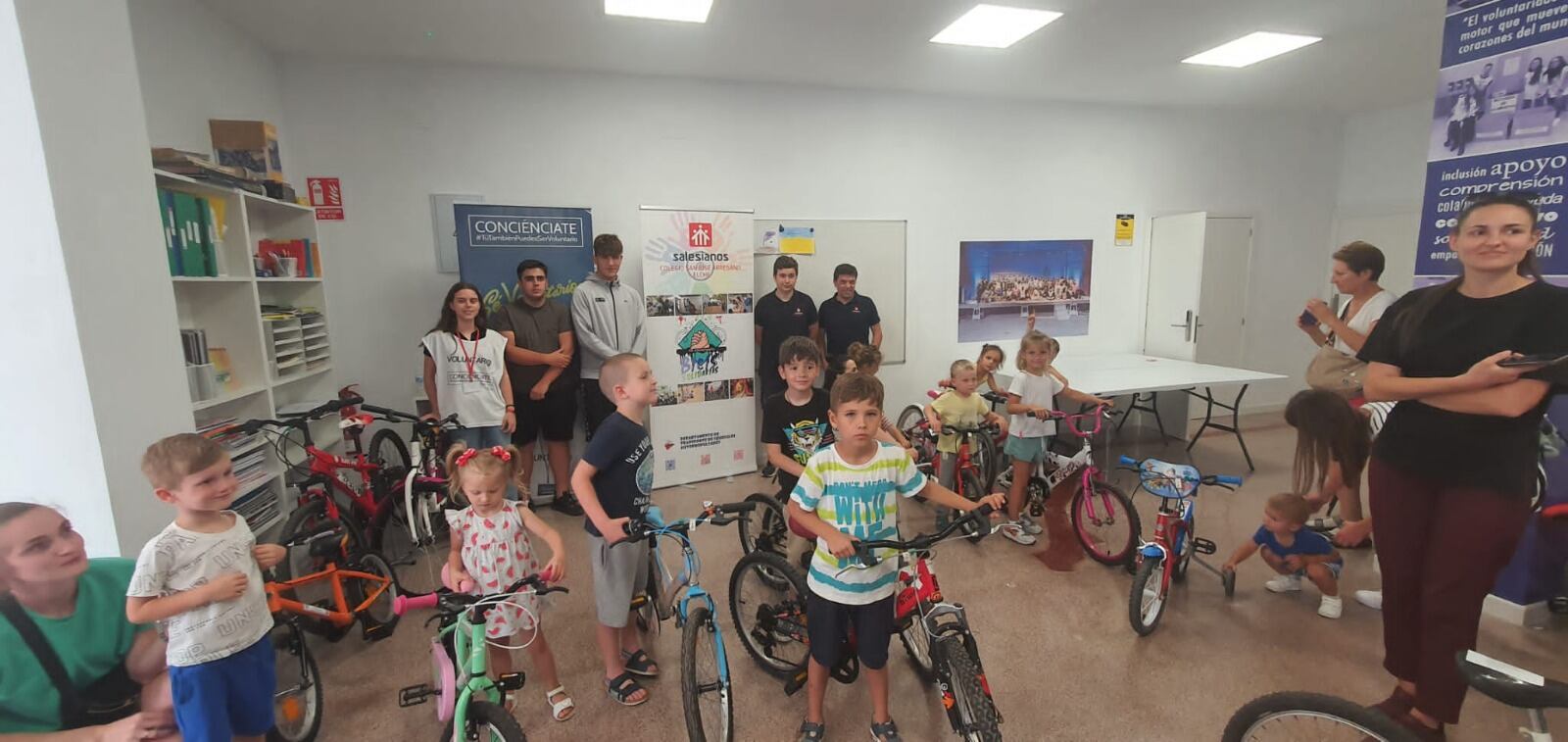 Entrega de las bicis