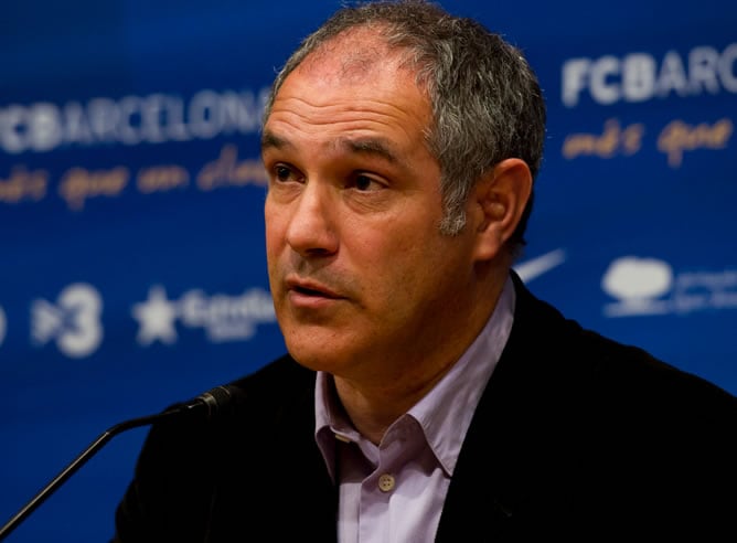 Zubizarreta, durante una rueda de prensa