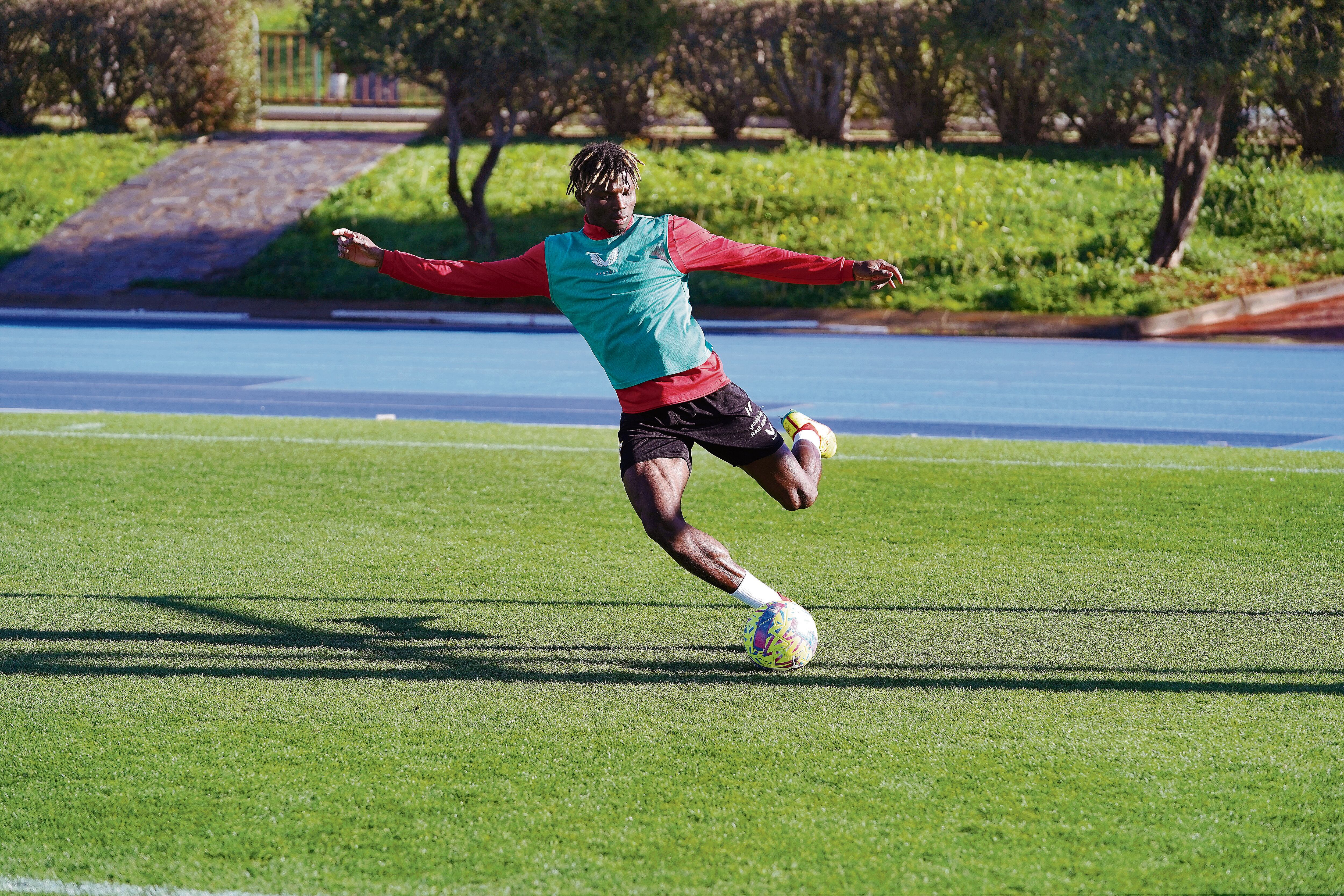 El Bilal Touré se lo está pasando en grande con el Almería.