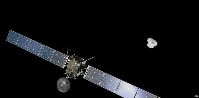 La sonda espacial Rosetta se encuentra con el cometa Churyumov-Gerasimenko