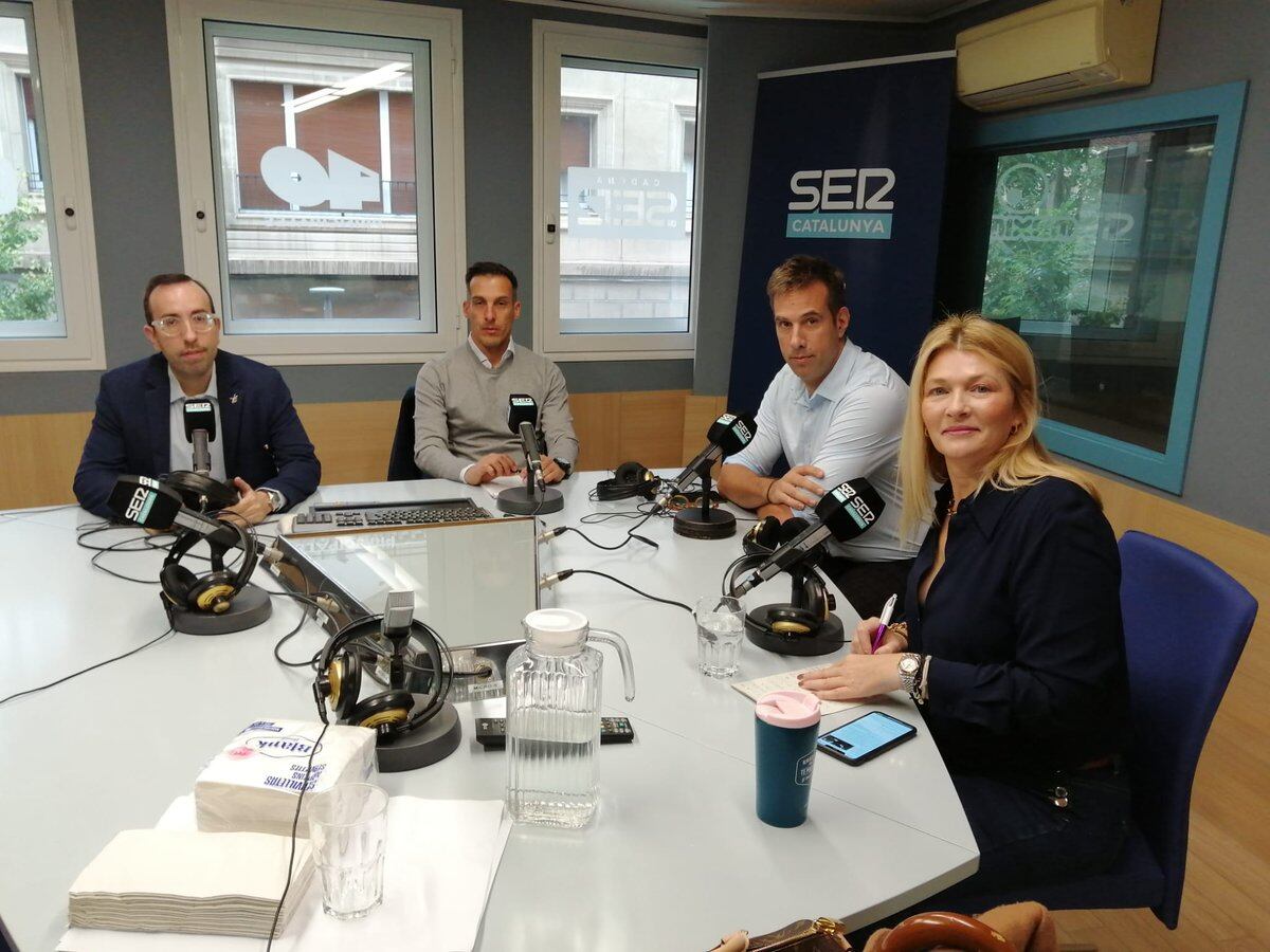 De dreta a esquerra Begoña Iglesias, Sergi Grimau, Xavier Estrada i Xavi Palau.