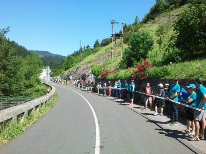 Cadena de Gure Esku Dago en Ataun