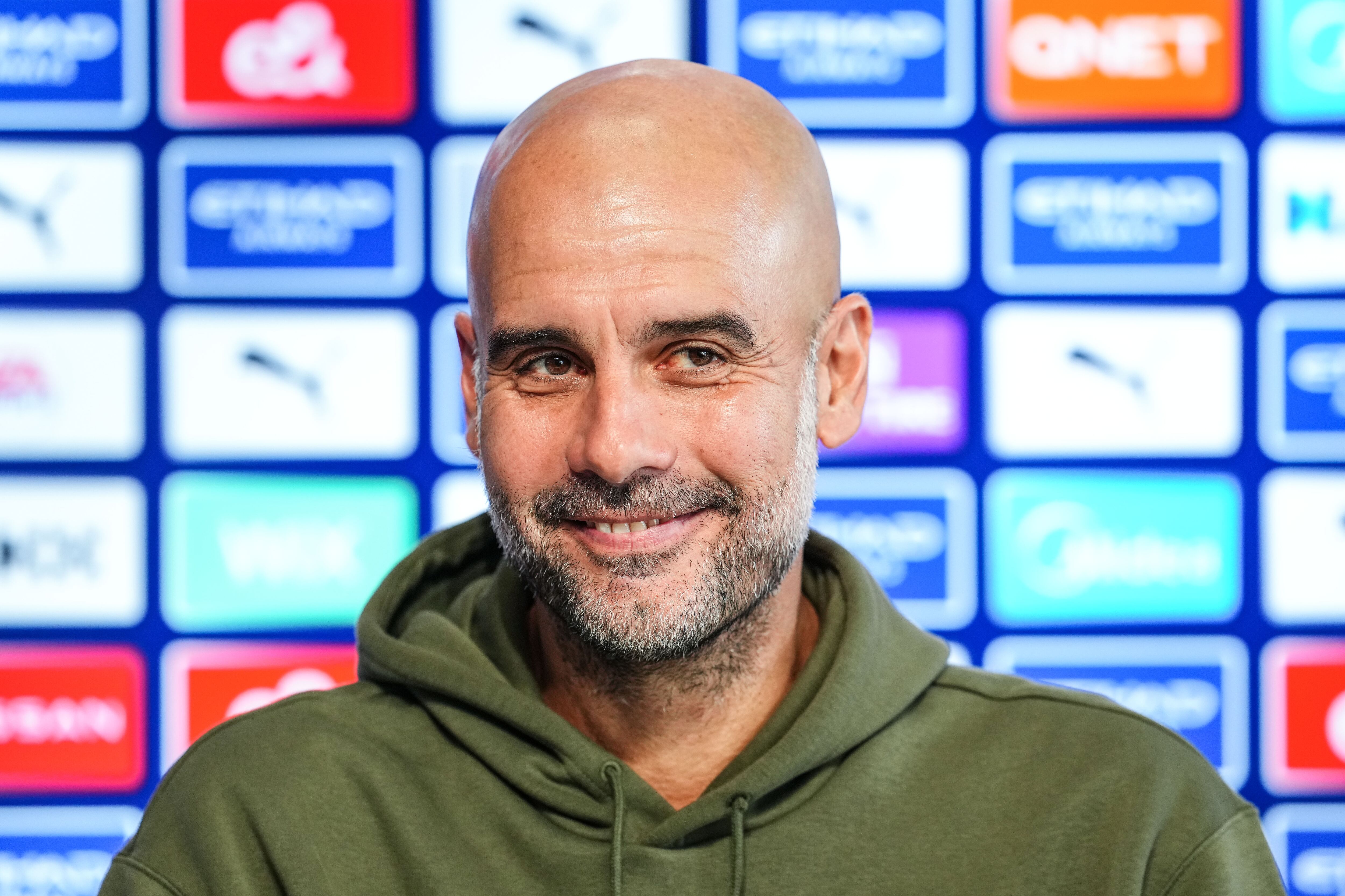 Pep Guardiola, en rueda de prensa tras el City-Brighton