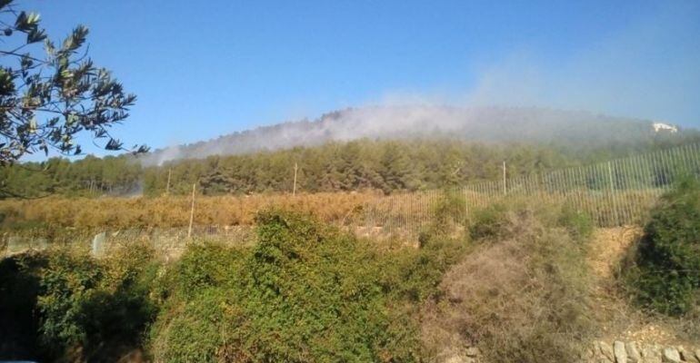 Incendi forestal a Alcover declarat aquest dimecres