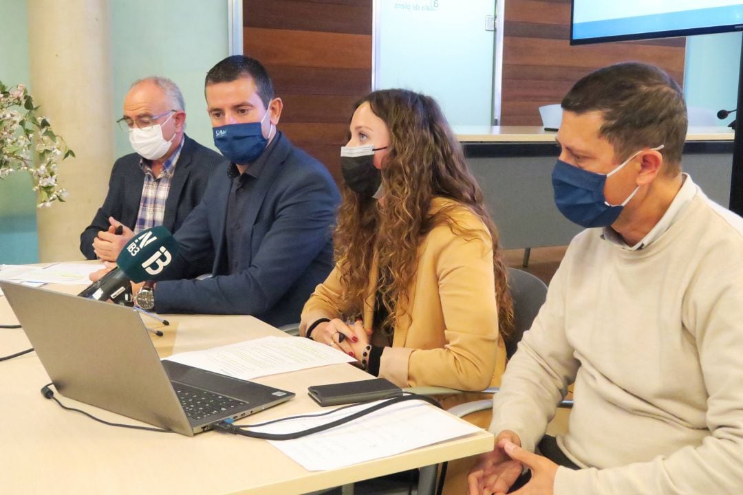 Un momento durante la presentación de los presupuestos de Sant Antoni