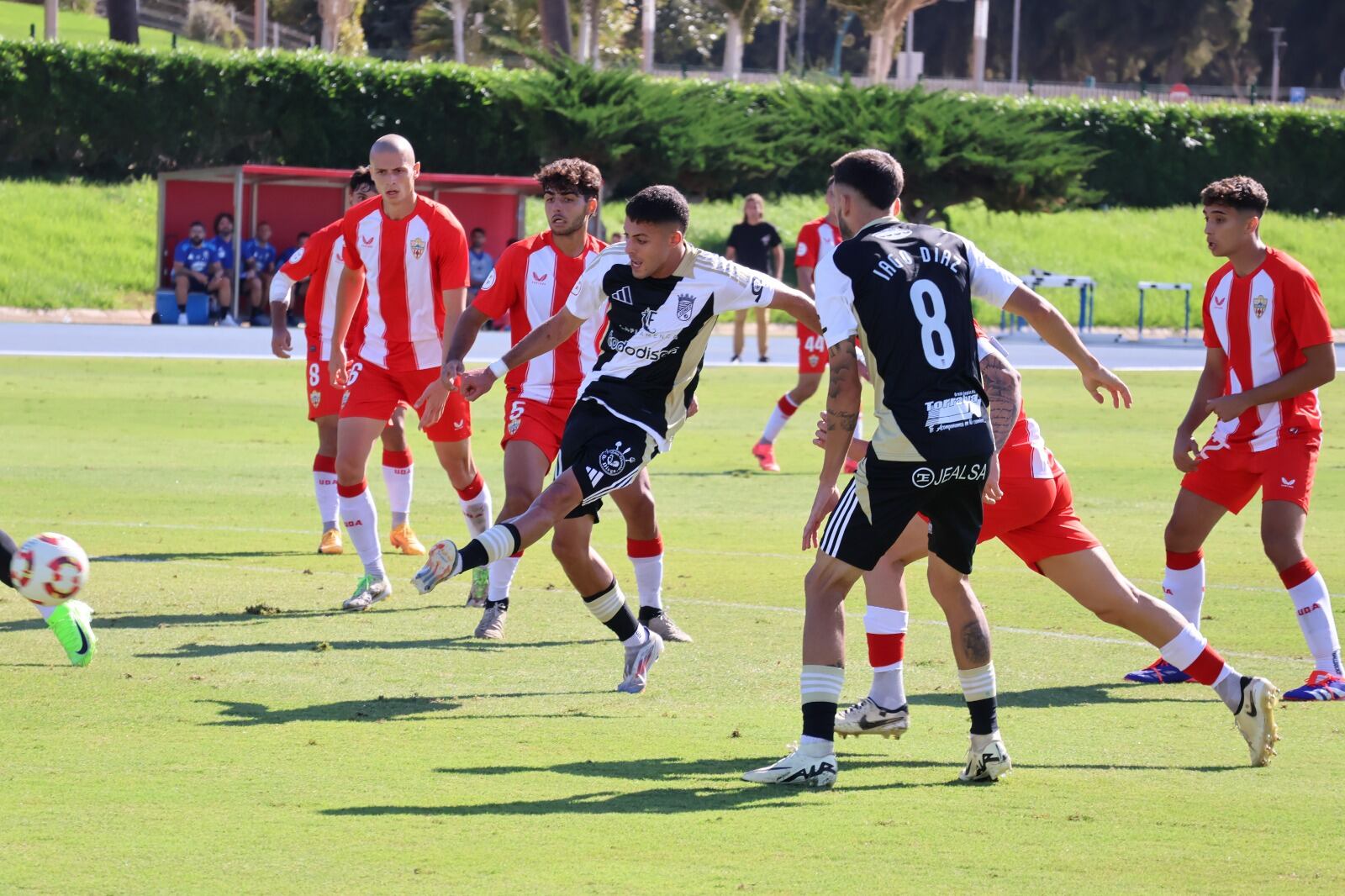 Partido del Xerez CD ante el Almería B