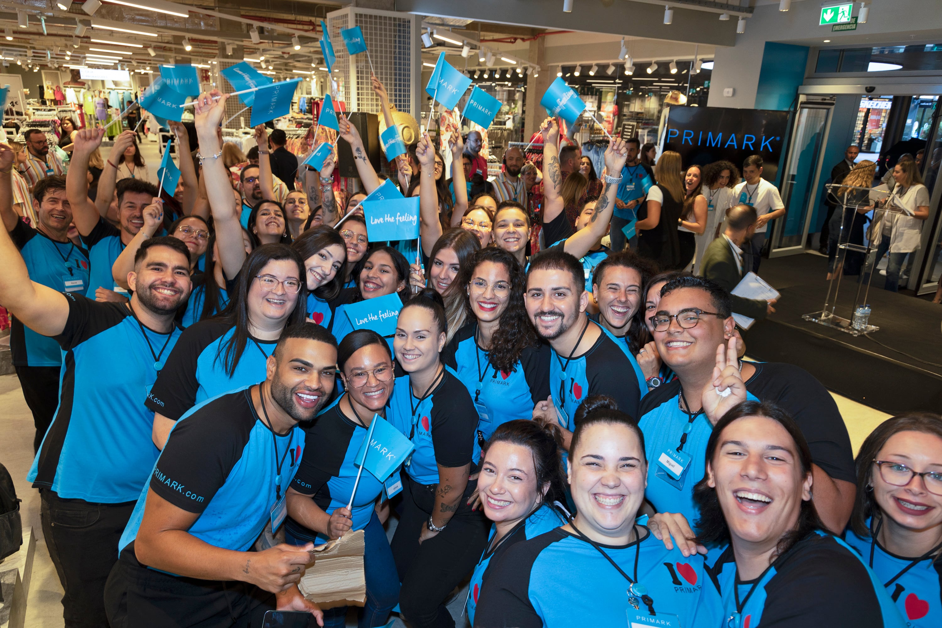 Trabajadores de la tienda de Primark en Arrecife, capital de Lanzarote.