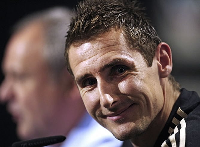 Klose, durante una rueda de prensa