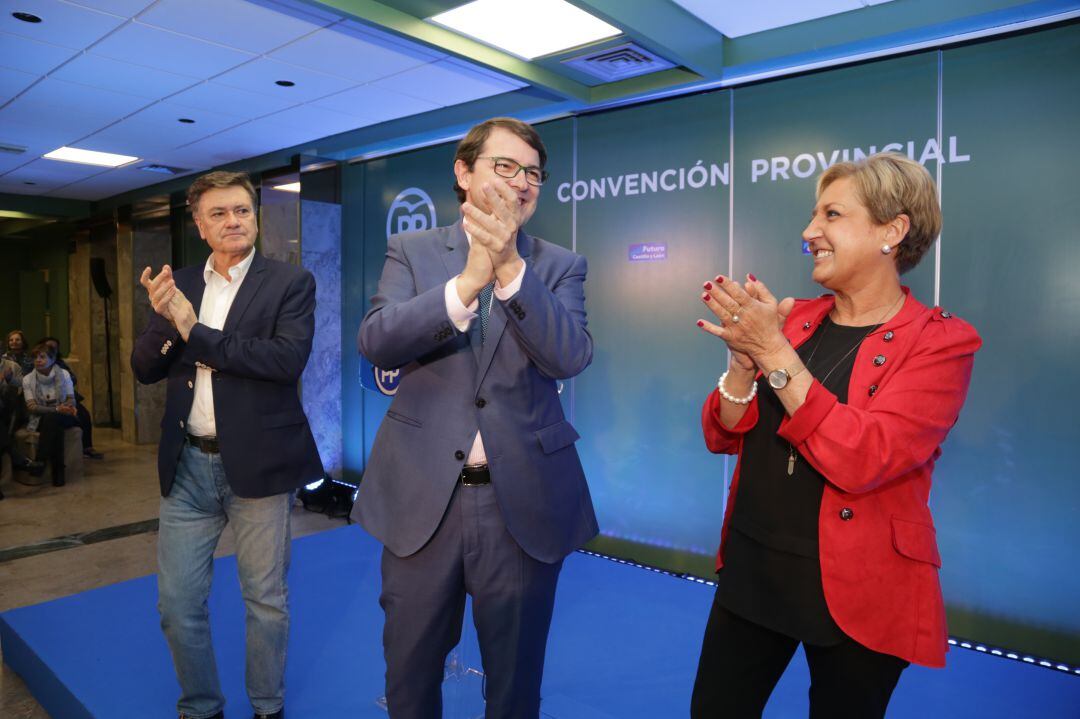 Alfonso Fernández Mañueco en la convención provincial del PP.