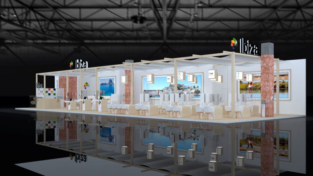 Imagen del stand que tendrá el Consell de Ibiza en Madrid