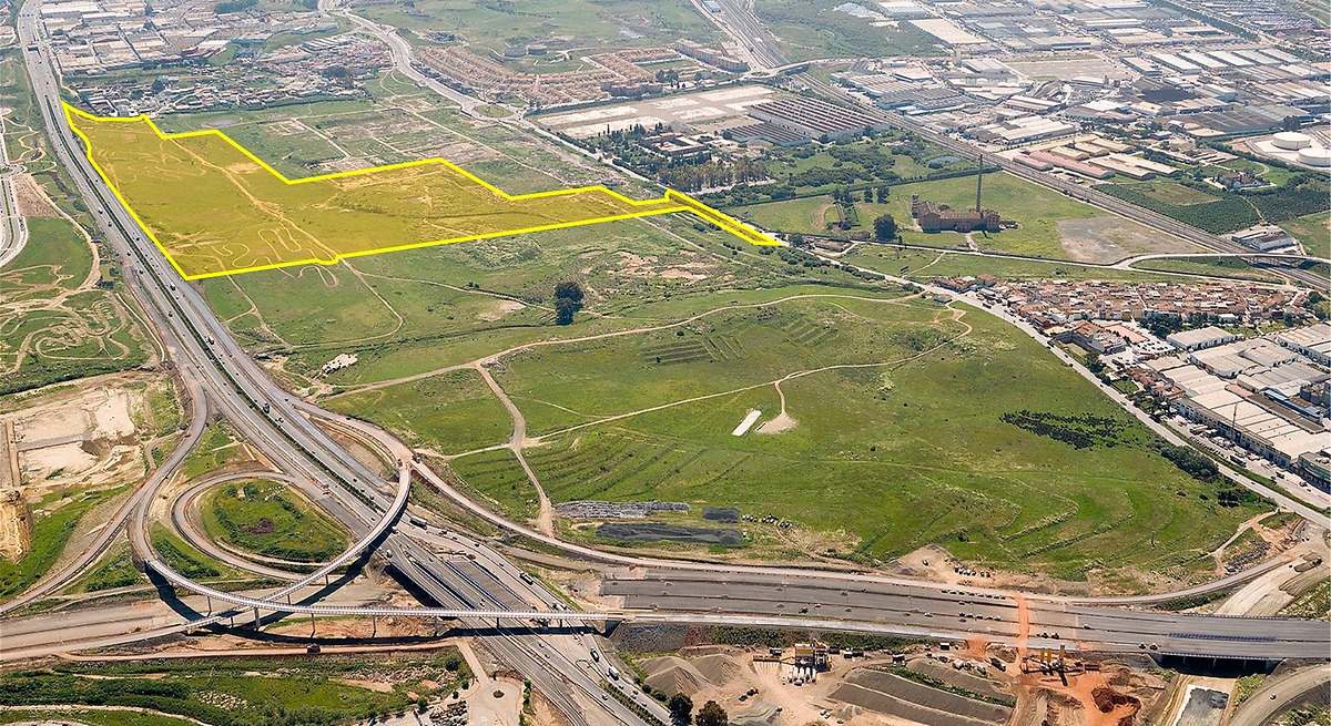 Terrenos donde se ubicarán las viviendas en el nuevo barrio malagueño de Buenavista.
