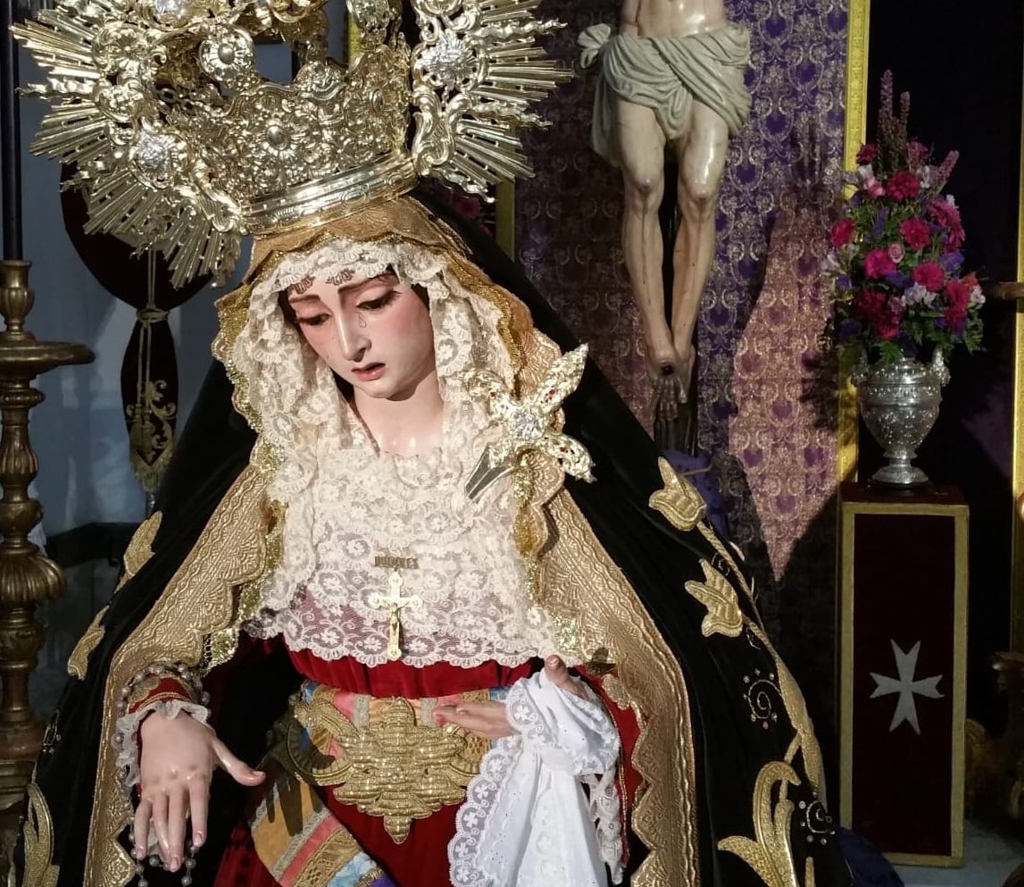 Imagen de la Virgen de los Dolores de San Juan de Aznalfarache