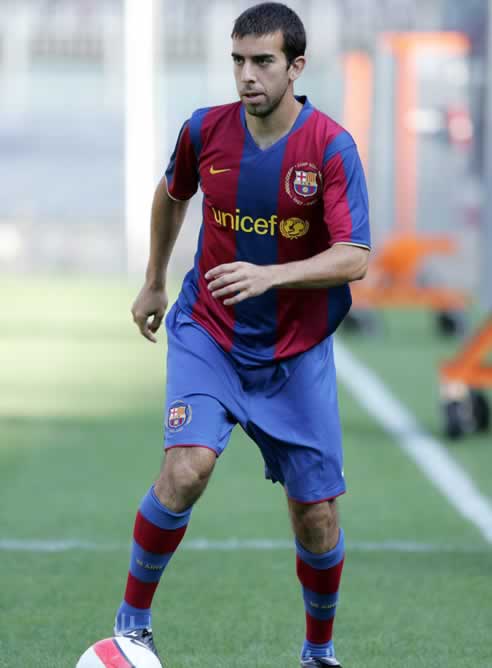 Oleguer Presas, con la camiseta del Barcelona