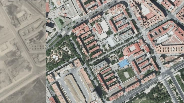 Luis Fernández callejeando por la ciudad