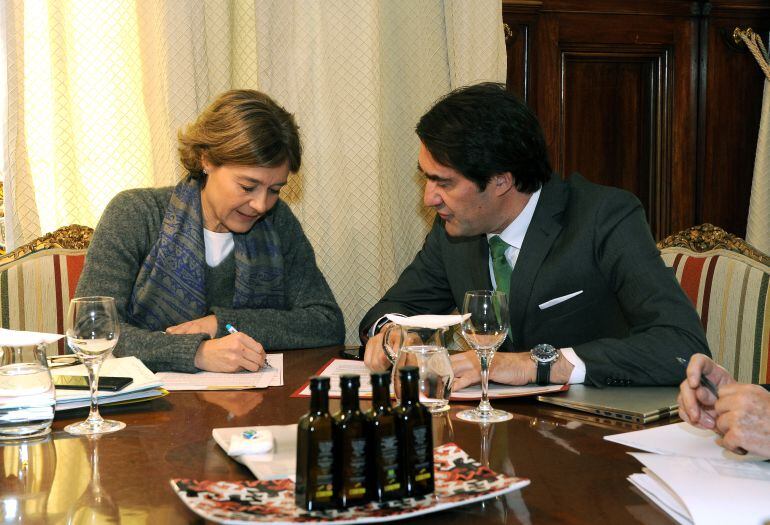 Tejerina y Suárez Quiñones durante la reunión