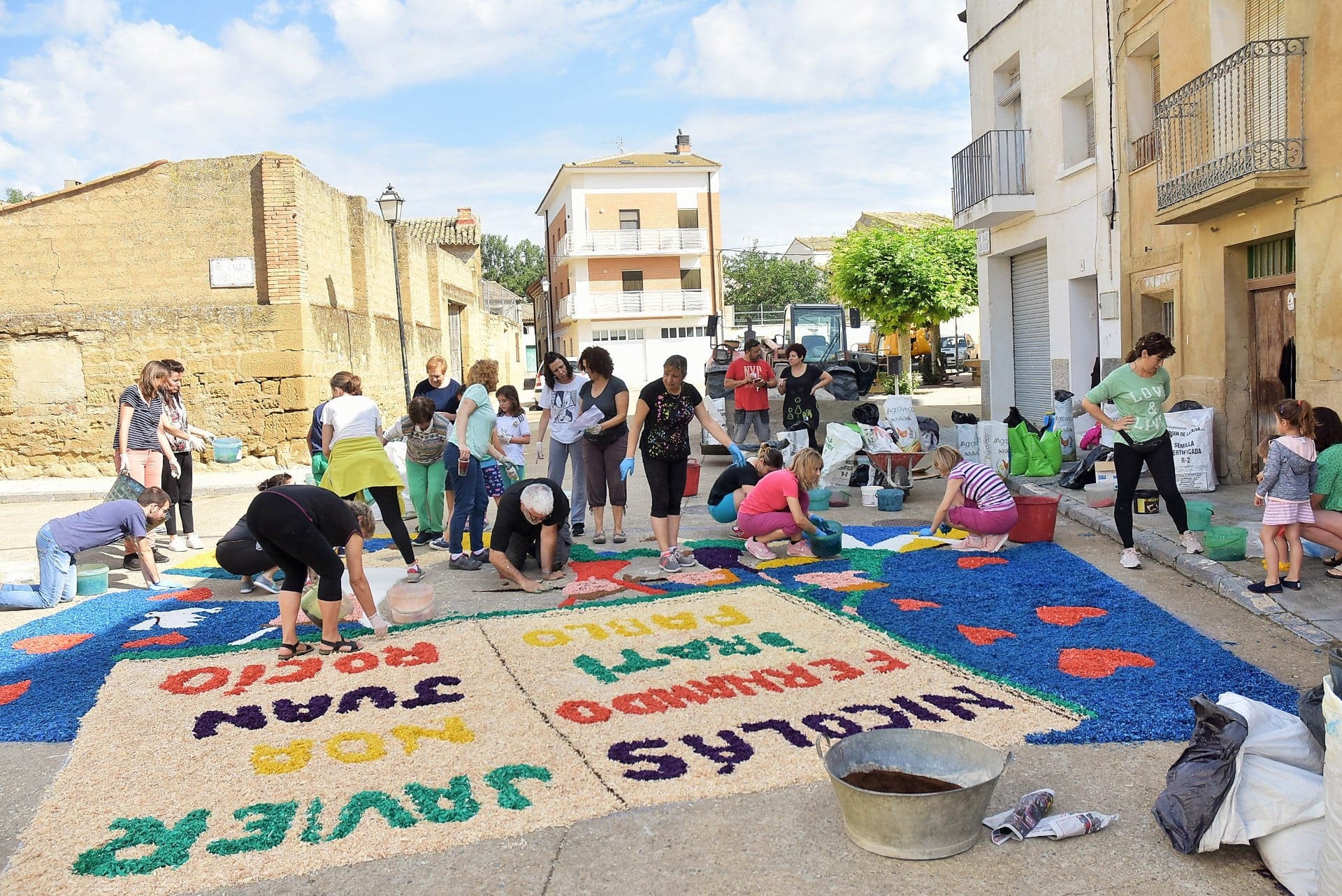 Alfombras Corpus Christi en Rivas