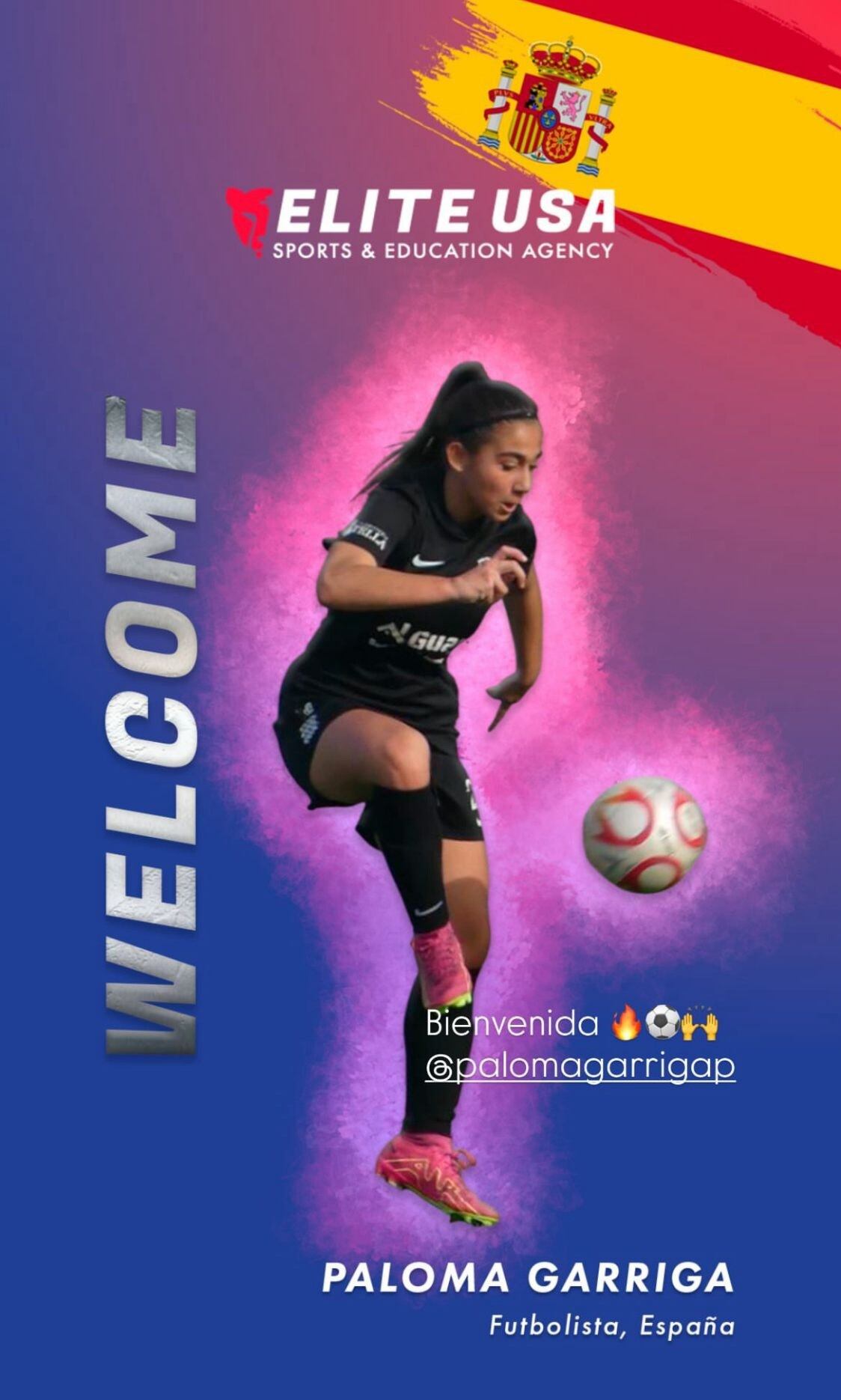 La universidad “Williams Carey” da la bienvenida a Paloma Garriga