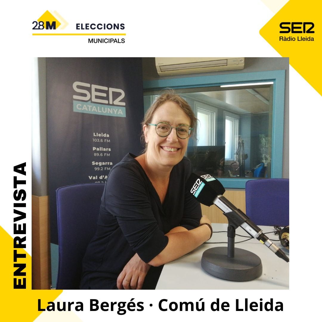 Un moment de l&#039;entrevista a Laura Bergés, a Ràdio Lleida.