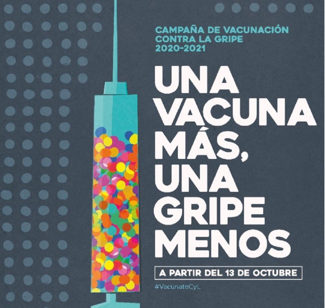 Cartel Campaña vacunación contra la gripe.