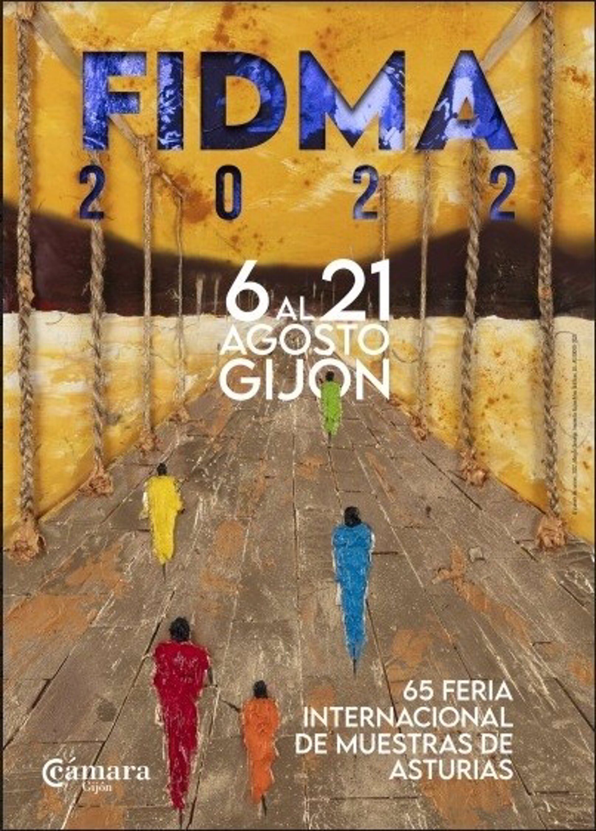 Cartel oficial de la 65 edición de la Feria Internacional de Muestras de Asturias.