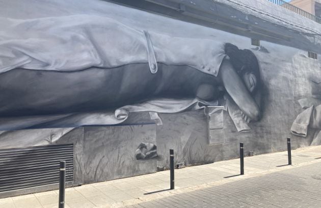 Nuevo mural en Valdepeñas, situado en la Plazoleta Balbuena