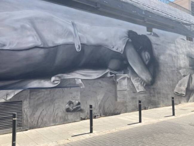 Nuevo mural en Valdepeñas, situado en la Plazoleta Balbuena