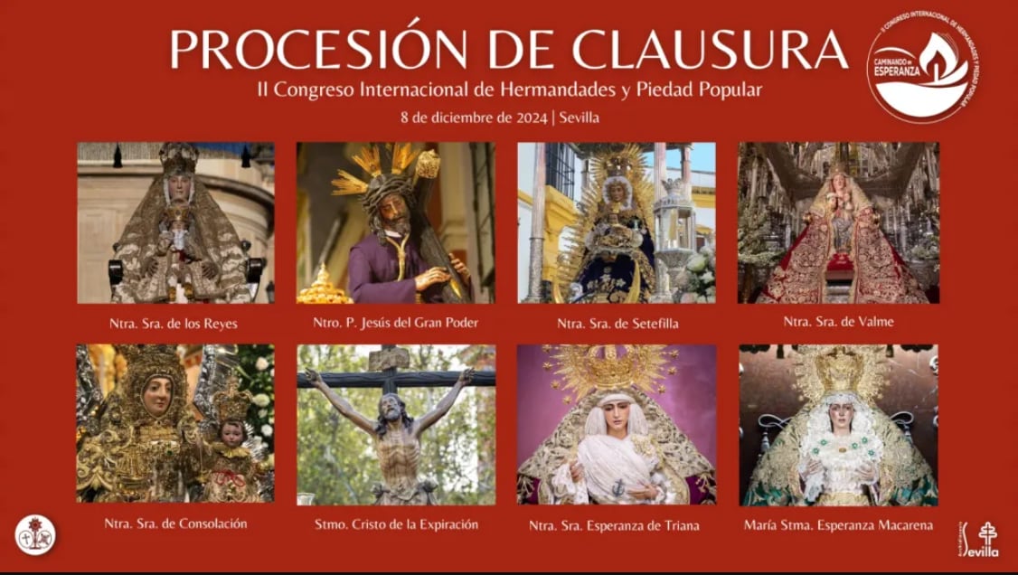 Estas son las imágenes que participan en la procesión magna del 8 de diciembre