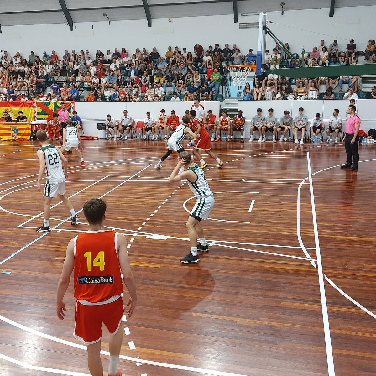 España consigue ante Lituania su segunda victoria en el torneo U17 que se celebra en Huesca