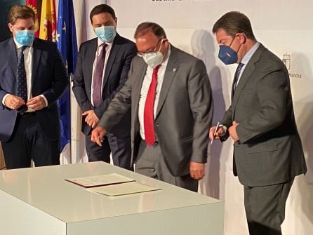 Ambos presidentes han firmado este lunes el convenio de colaboración