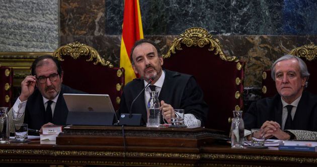 Marchena durante la primera sesión de juicio