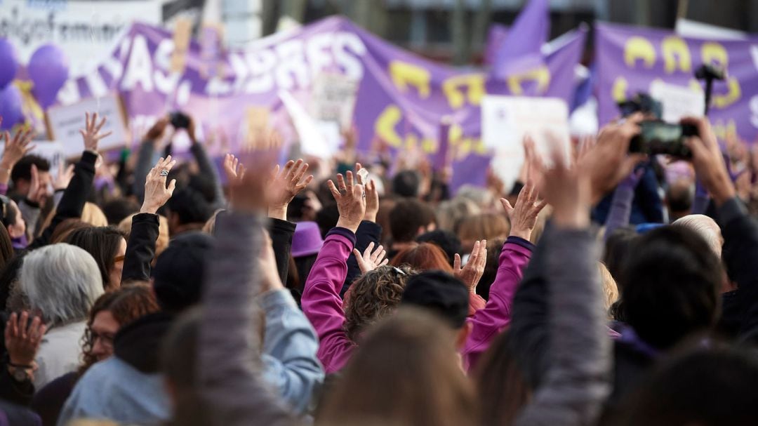 Manifestación feminista en España en una imagen de archivo