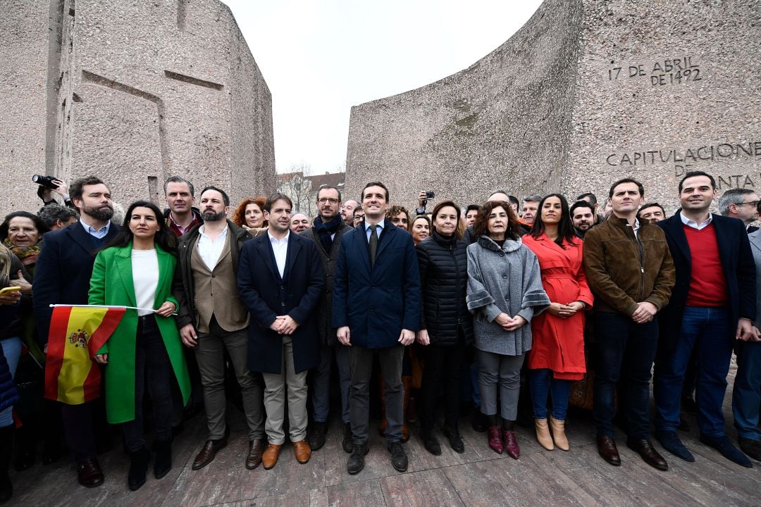 La &#039;foto de Colón&#039;, con PP, Vox y Ciudadanos, se produjo en 2019.