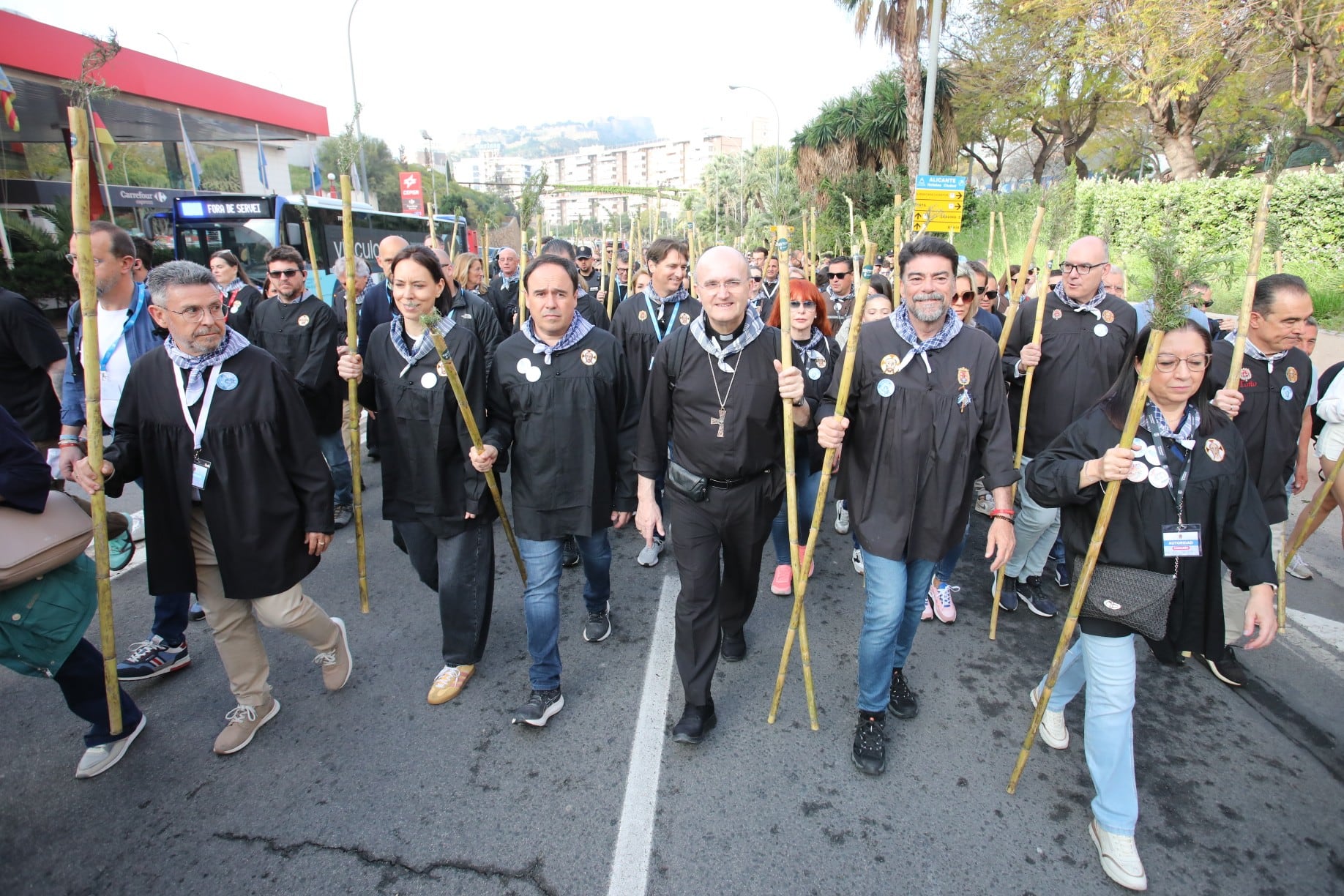 Comitiva política en la Santa Faz 2026