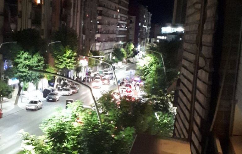 Minutos posteriores al atropello múltiple.