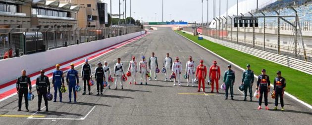 Todos los pilotos de la parrilla 2021.