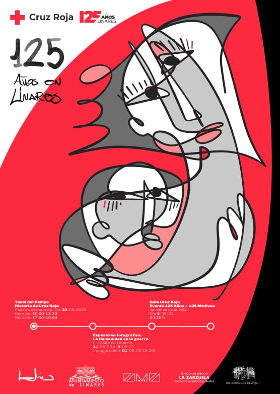 Imagen promocional de los actos con motivo del 125 aniversario de Cruz Roja Linares.
