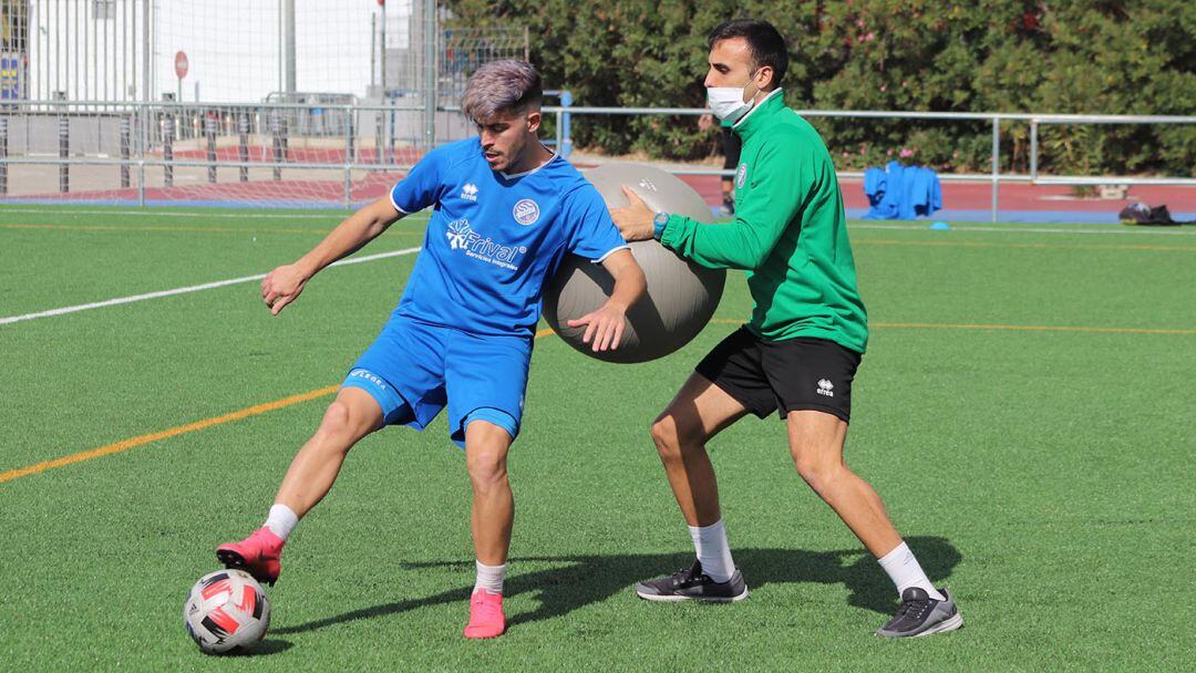 Alejandro Padilla durante un entrenamiento