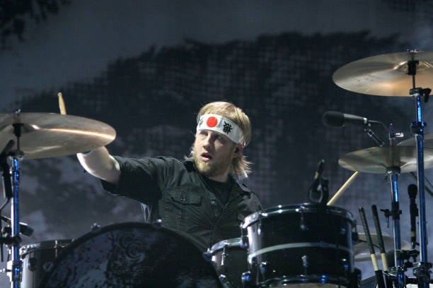 El batería de My Chemical Romance, Bob Bryar, durante un concierto en Nueva Jersey