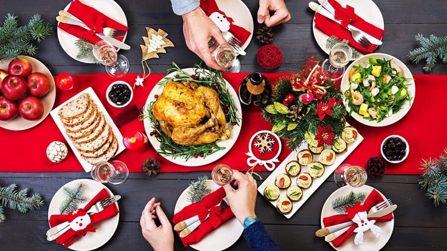 Mesa navideña.