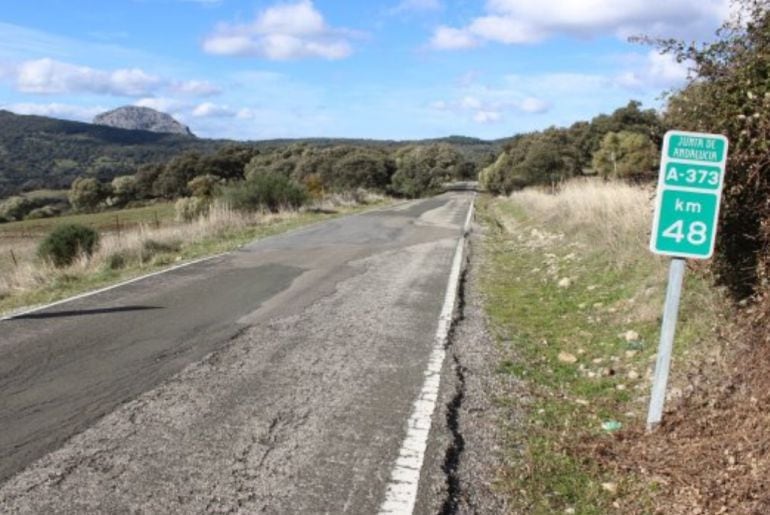 Imagen de una carretera de la Sierra de Cádiz