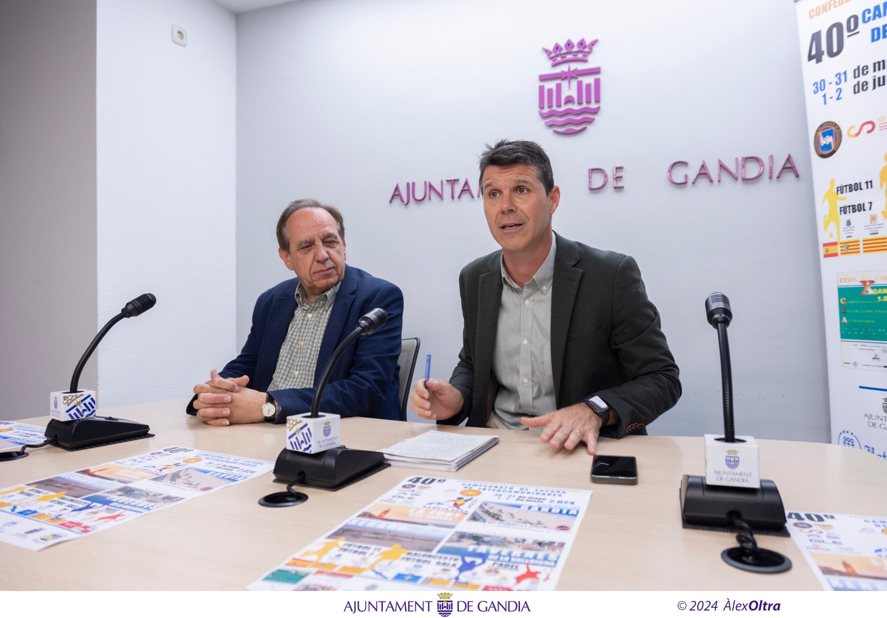 Julio Santandreu y Jesús Naveiro en la rueda de prensa