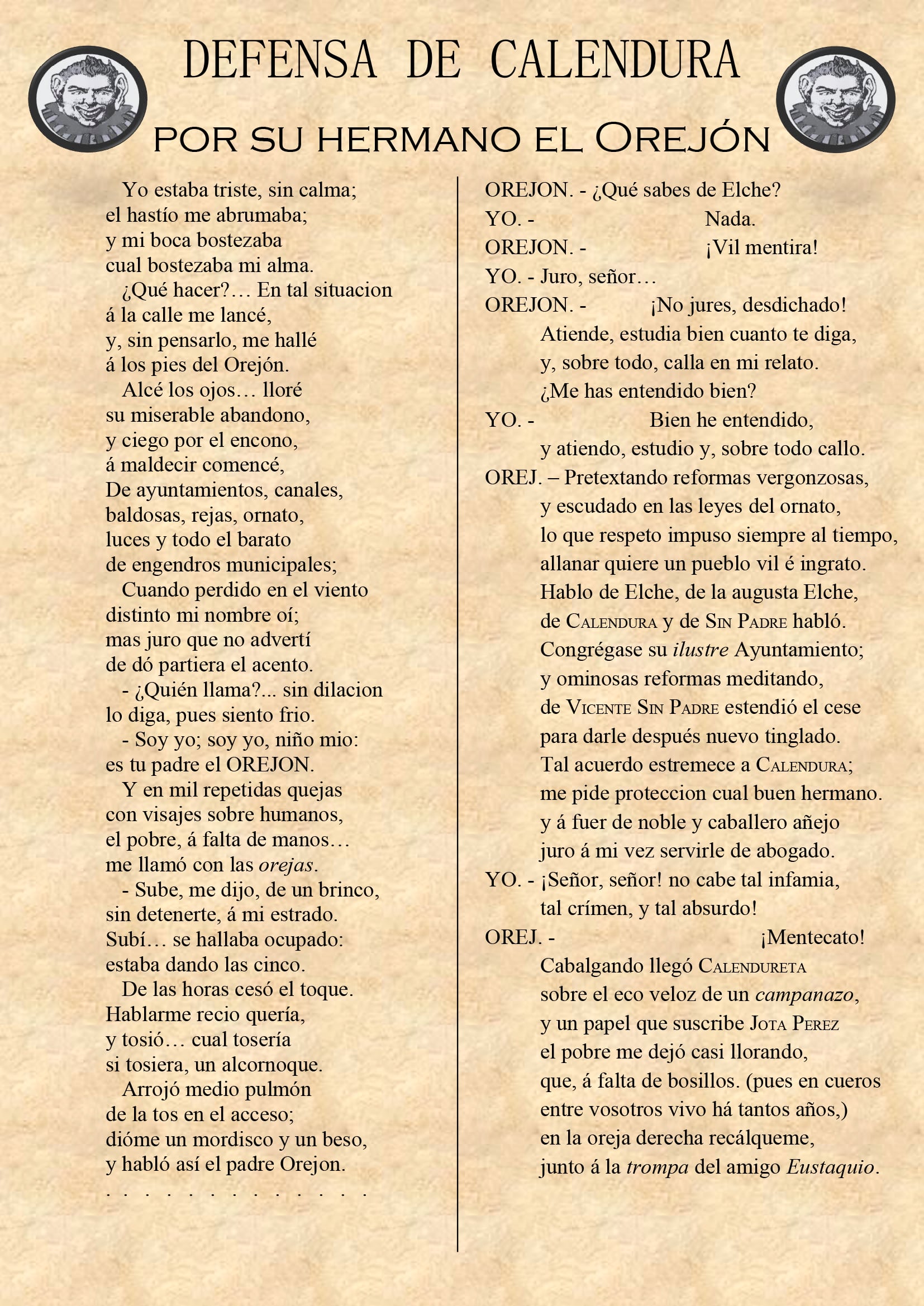 defensa del calendura