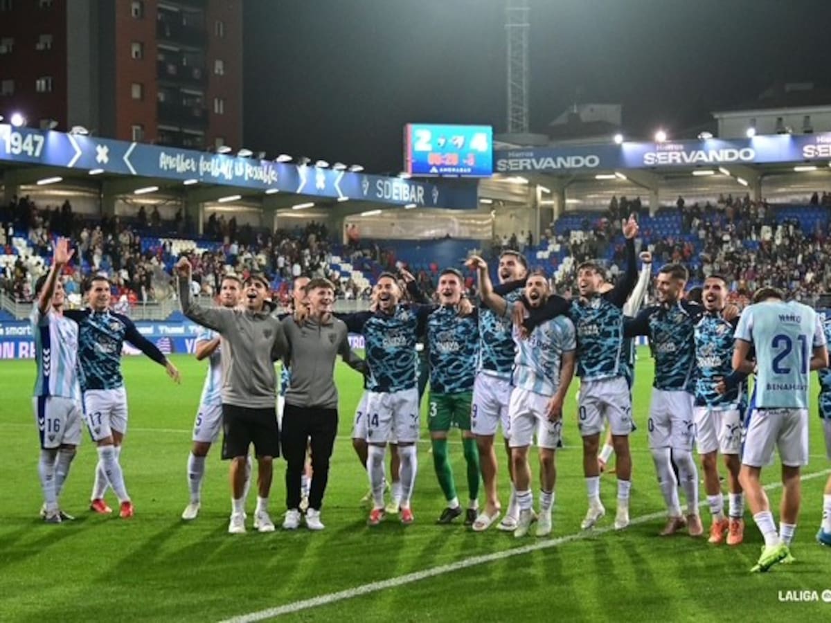 El Málaga asalta Ipurua en una excelente segunda parte ante un superado Eibar (2-4)