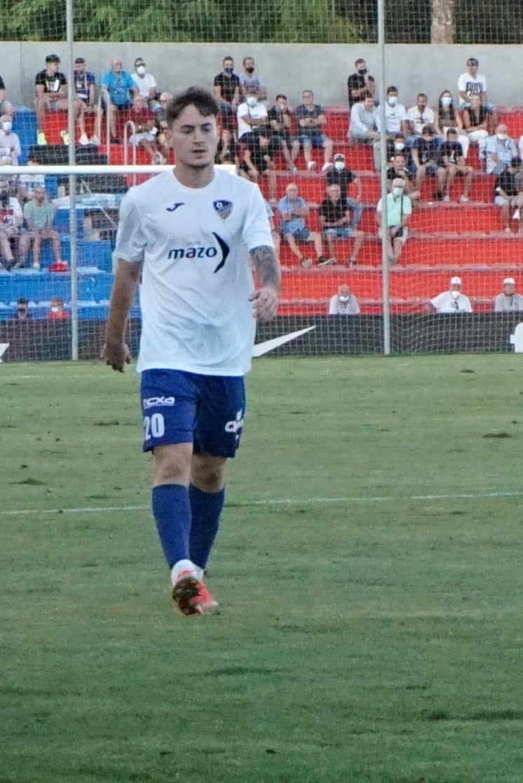 Xavi Estacio visitó el Nuevo Pepico Amat con la U. D. Alzira