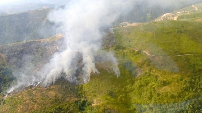 Incendio declarado ayer en Dragonte