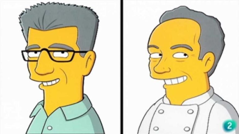 Ferran Adrià, dibujado por los creadores de &#039;Los Simpson&#039;.