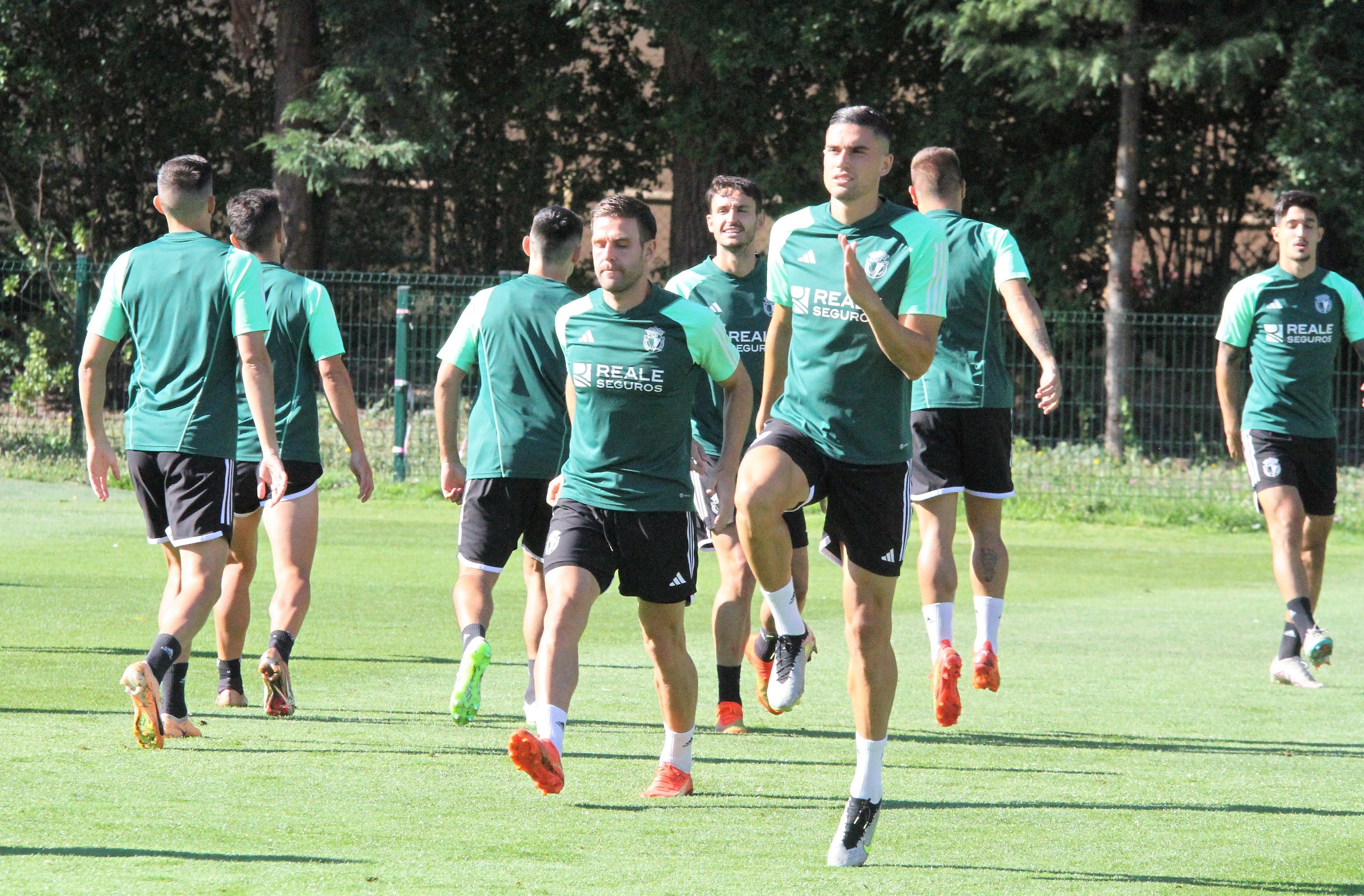 Edu Espiau en un entrenamiento en La Deportiva. / Foto: Fernando Miguel