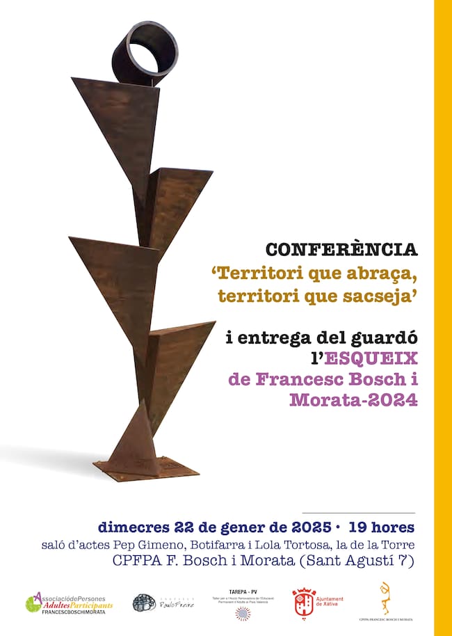 Cartel anunciador del acto