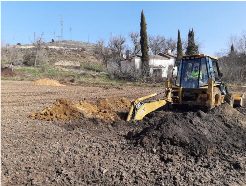 Obras en la depuradora nueva