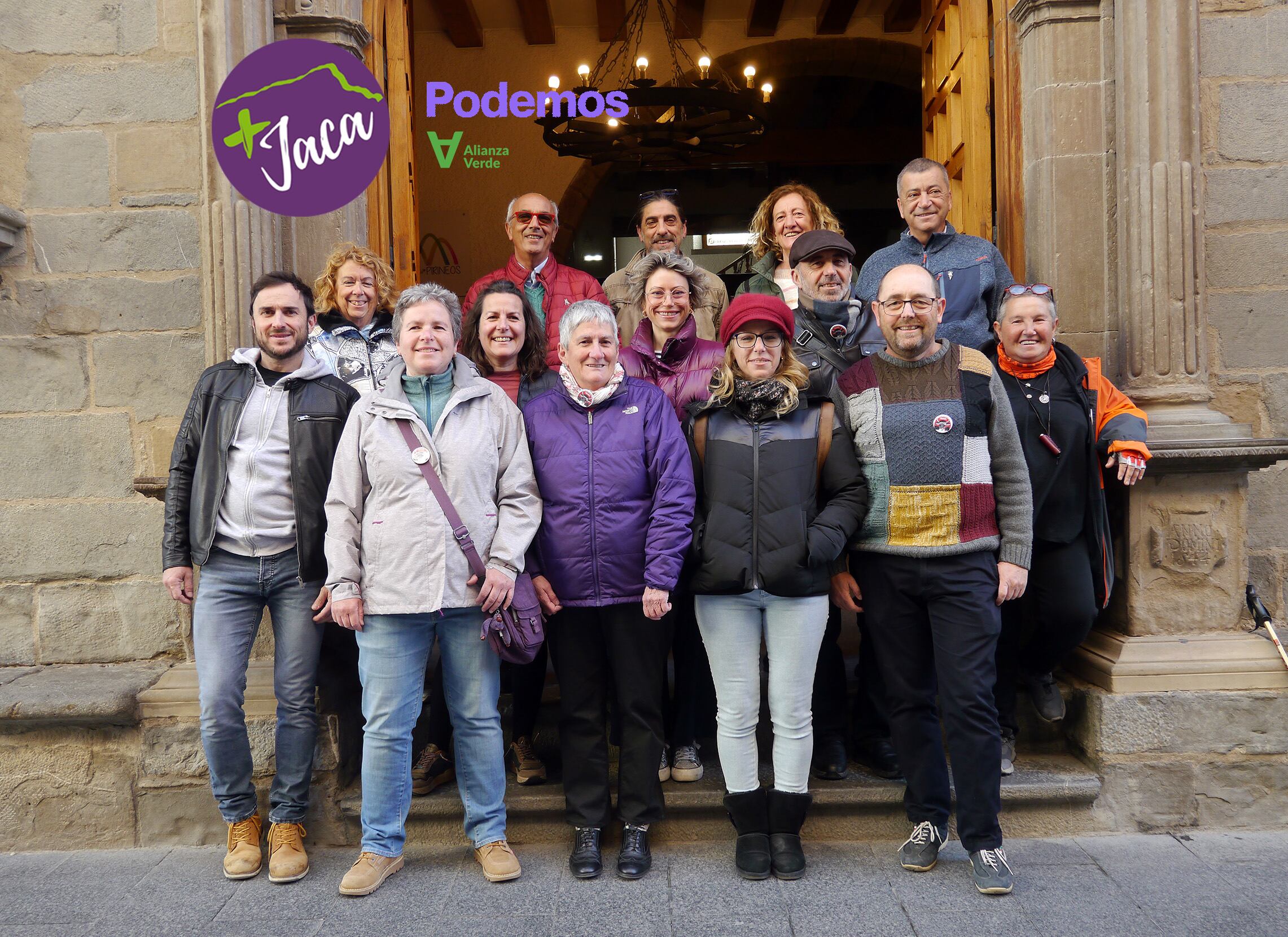 Lista completa de la candidatura de +Jaca-Podemos-Alianza Verde para el 28-M
